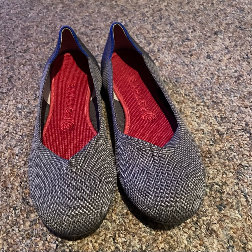 Charcoal Gray Rothy’s The Flat Size 8 1/2